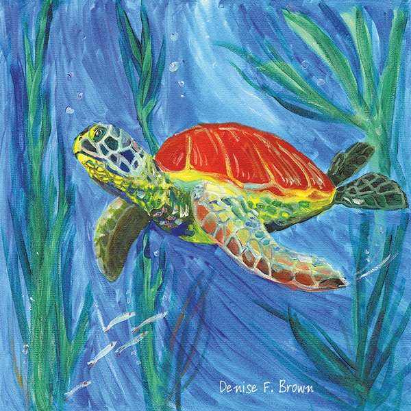 Sea Turtle by by Denise F. Brown