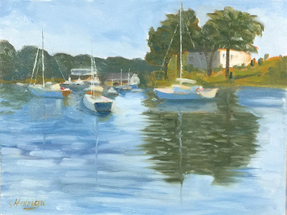 Stillness at York Harbor by Sue Hennigan